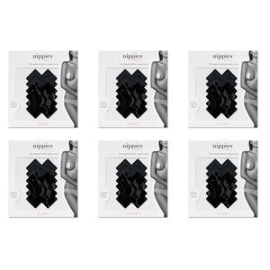 B-SIX NIPPIES BASICS LACE NIPPLE COVERS - 6 PACK - SIZE B